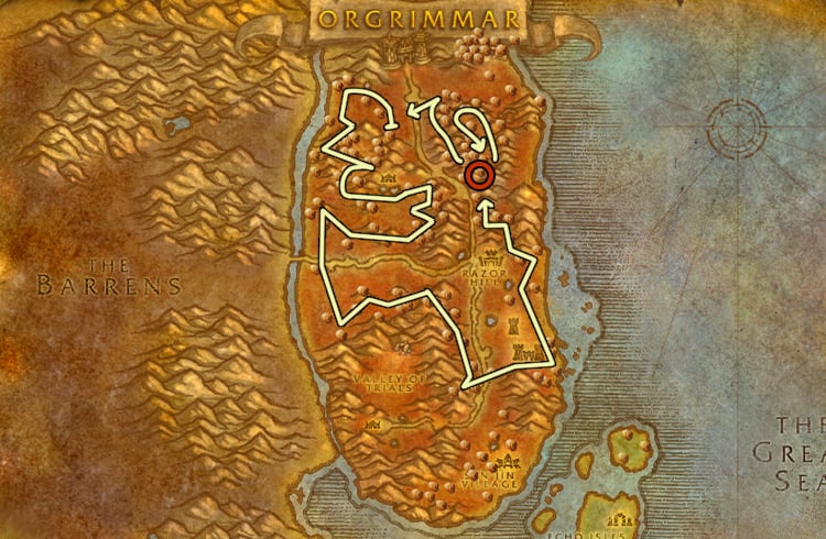 Copper Ore Farming Routes (Classic WoW & TBC)