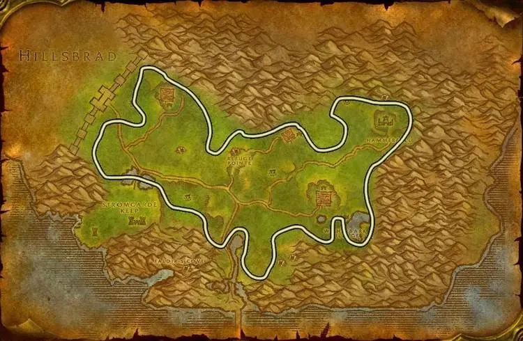 Herbalism route in Arathi Highlands