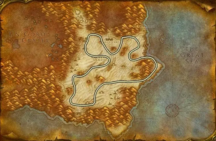 Herbalism route in Tanaris