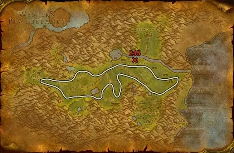 Herbalism route in The Hinterlands