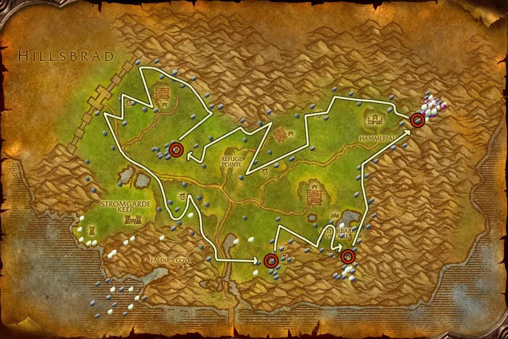 Mining route in Arathi Highlands