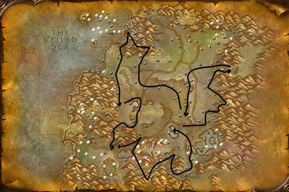 Mining route in Desolace