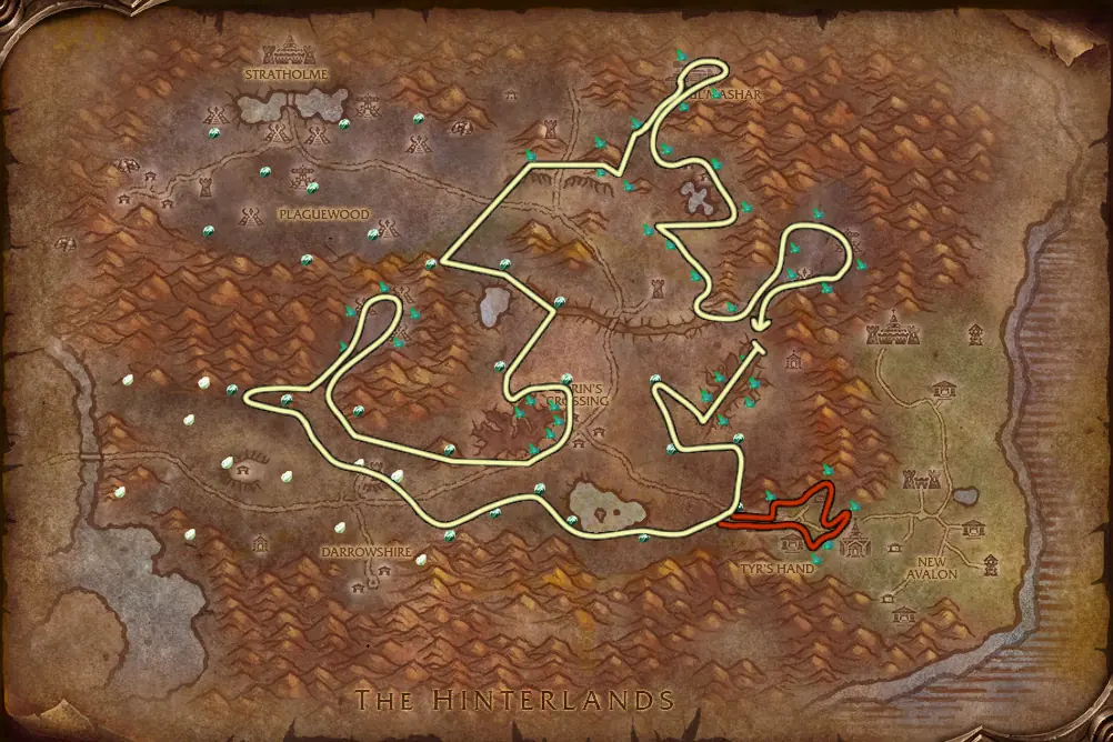 Mining route in the Eastern Plaguelands
