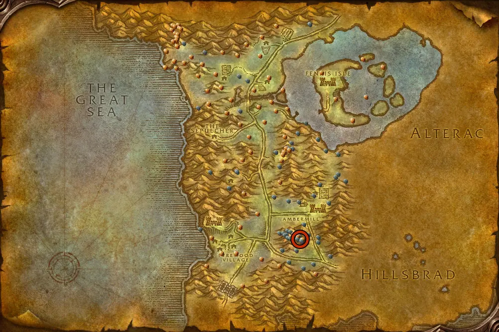 Mining route in Silverpine Forest