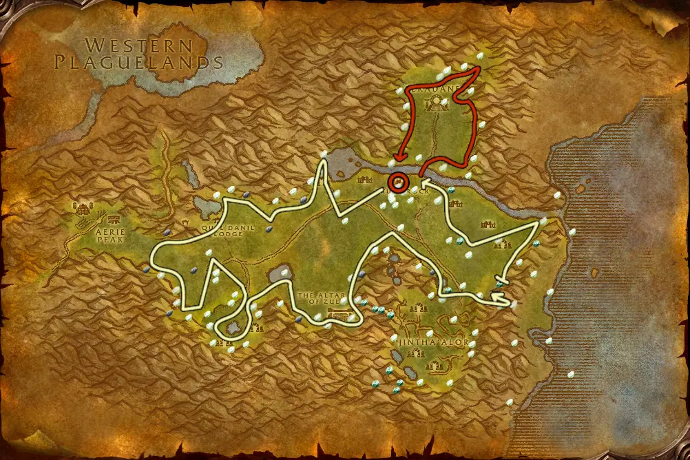 Mining route in The Hinterlands