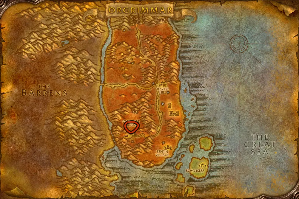 The Mottled Boars in the Valley of Trials in Durotar