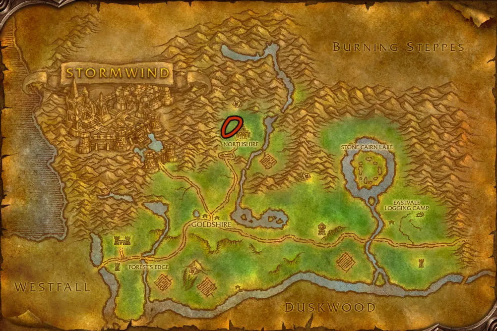 The wolves in Northshire Valley in Elwynn Forest