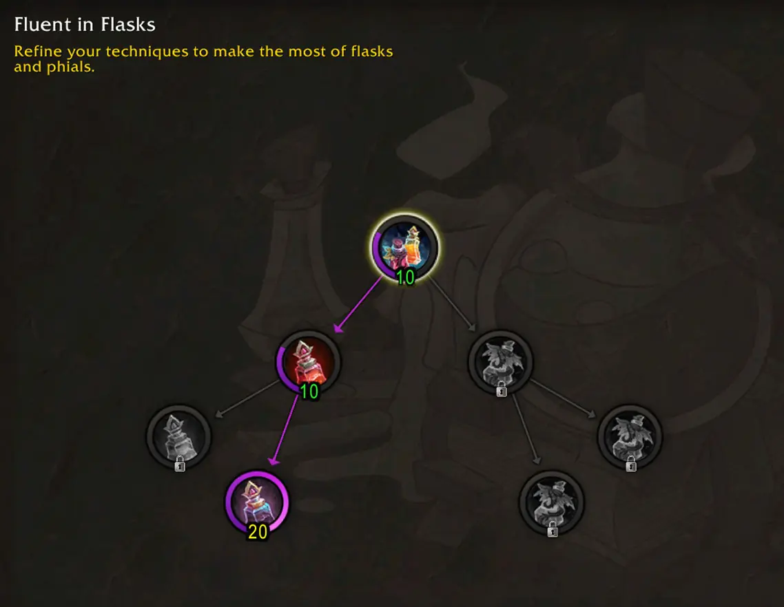 Flask Multicraft specialization tree