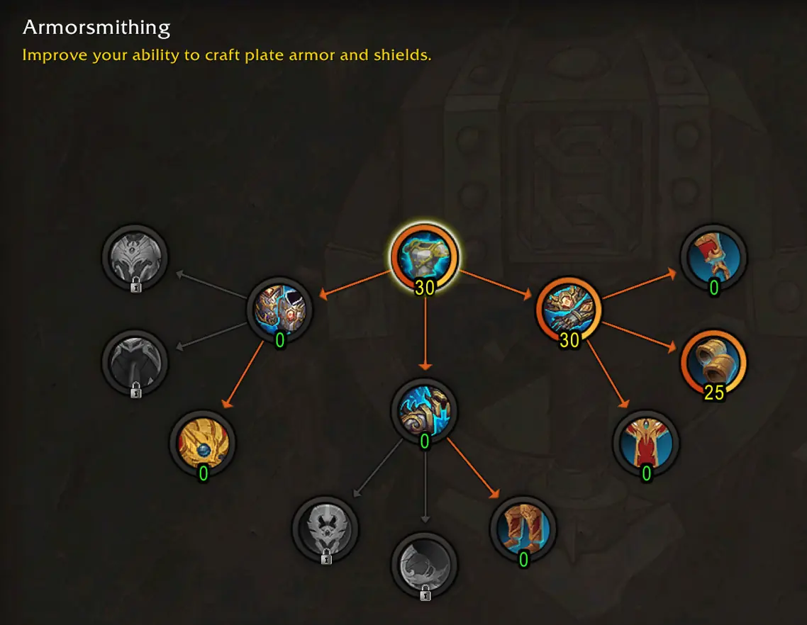 Midnight Blacksmithing Armorsmithing crafting orders build
