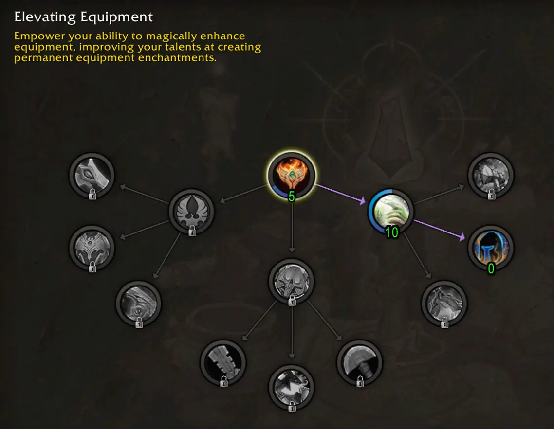 Enchanting Concentration build recipe unlock path