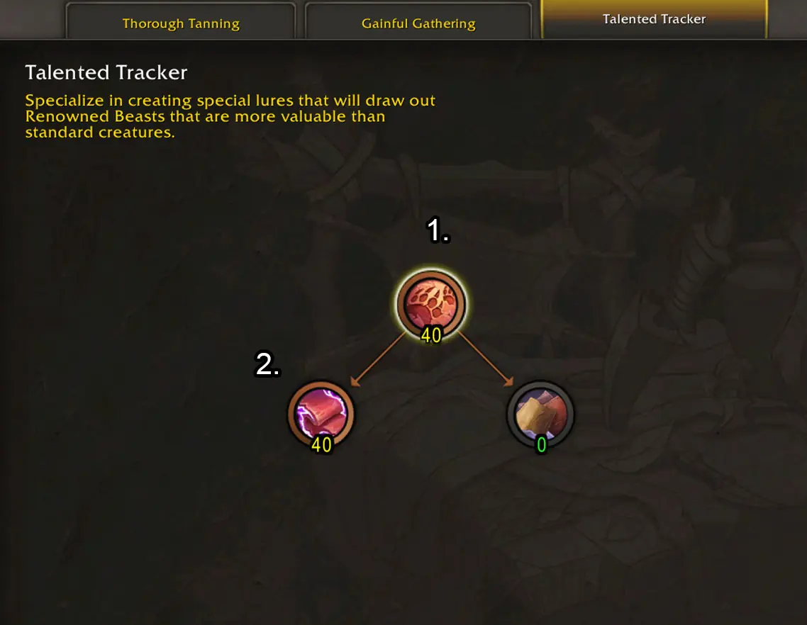 Talented Tracker build