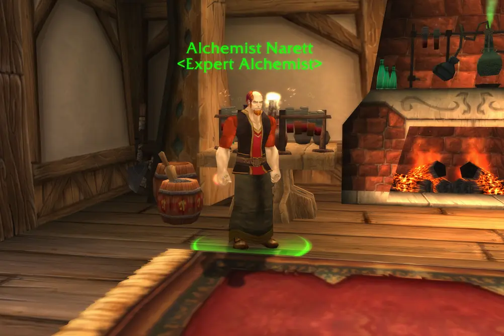 Alchemist Narett, Expert Alchemist in Dustwallow Marsh (WoW Classic)