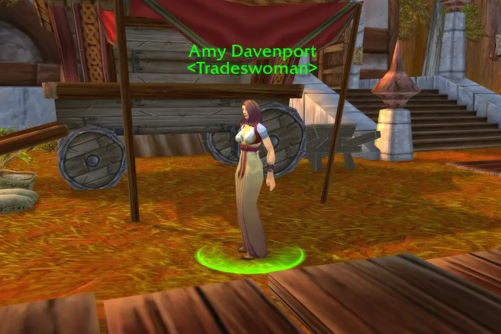 Amy Davenport, Tradeswoman in Redridge Mountains (WoW Classic)