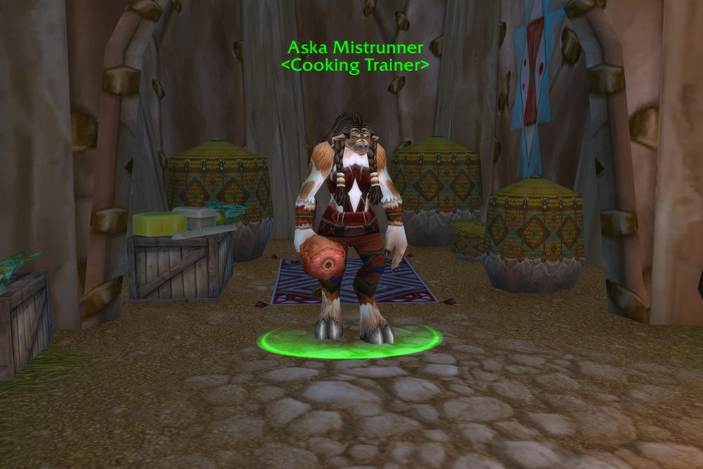 Aska Mistrunner, Cooking Trainer in Thunder Bluff (WoW Classic)
