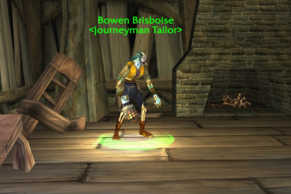Bowen Brisboise, Journeyman Tailor in Tirisfal Glades (WoW Classic)