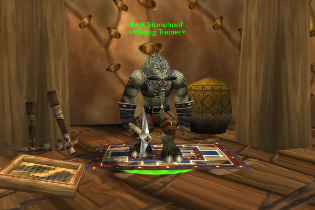 Brek Stonehoof, Mining Trainer in Thunder Bluff (WoW Classic)