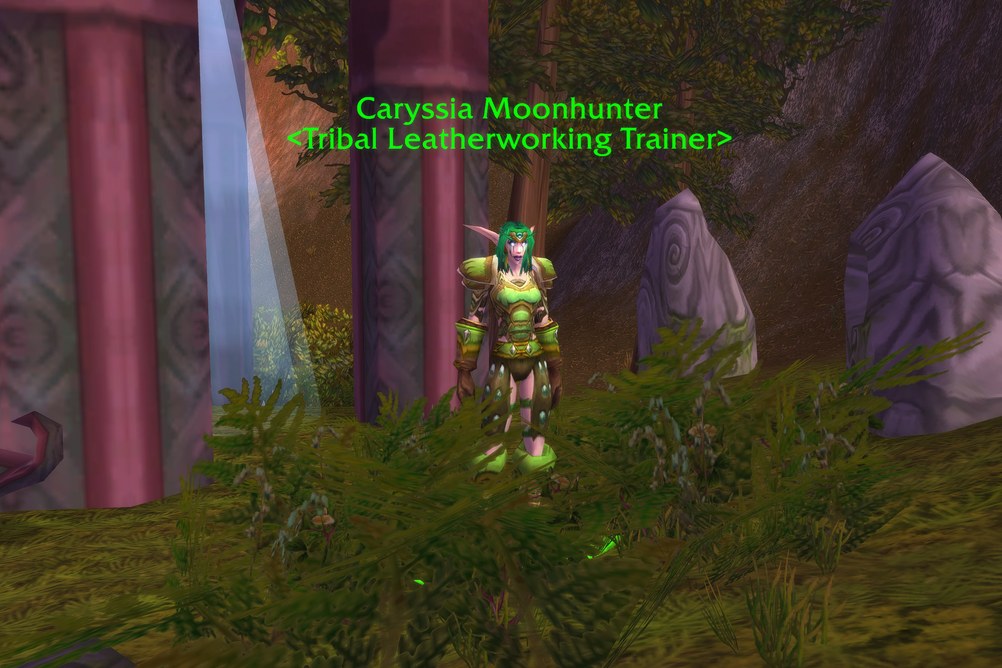 Caryssia Moonhunter, Tribal Leatherworking Trainer in Feralas (WoW Classic)