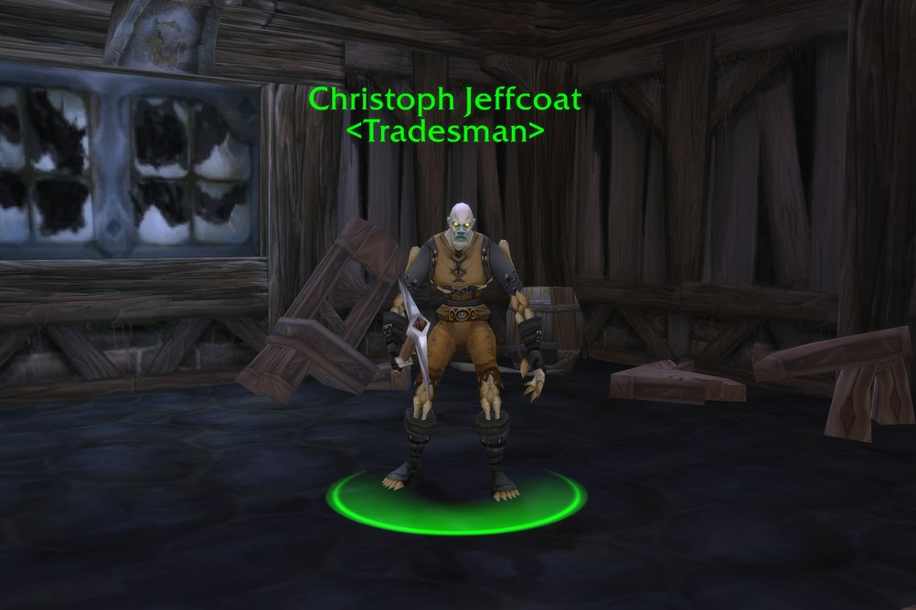 Christoph Jeffcoat, Tradesman in Hillsbrad Foothills (WoW Classic)