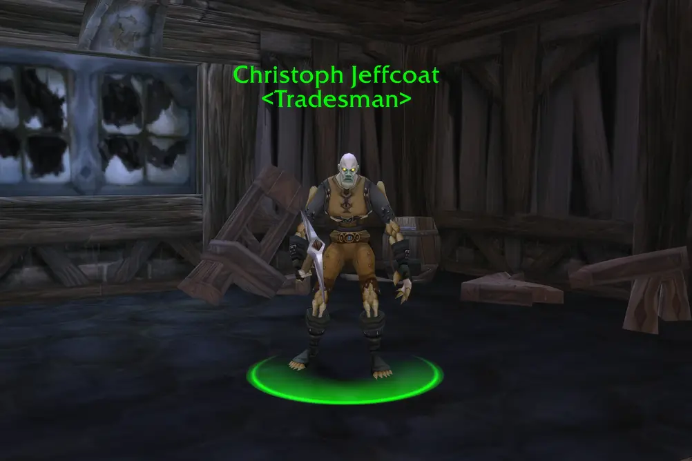 Christoph Jeffcoat, Tradesman in Hillsbrad Foothills (WoW Classic)