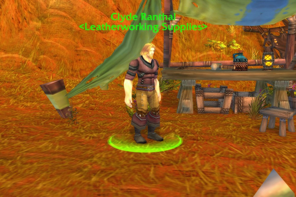 Clyde Ranthal, Leatherworking Supplies in Redridge Mountains (WoW Classic)