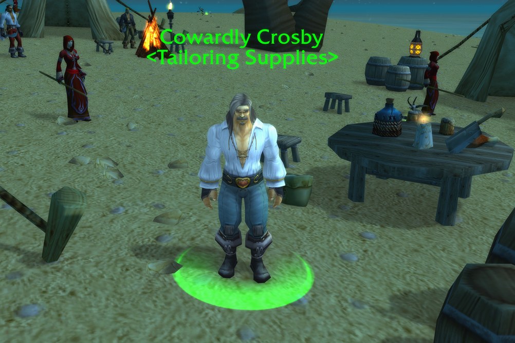 Cowardly Crosby, Tailoring Supplies in Stranglethorn Vale (WoW Classic)