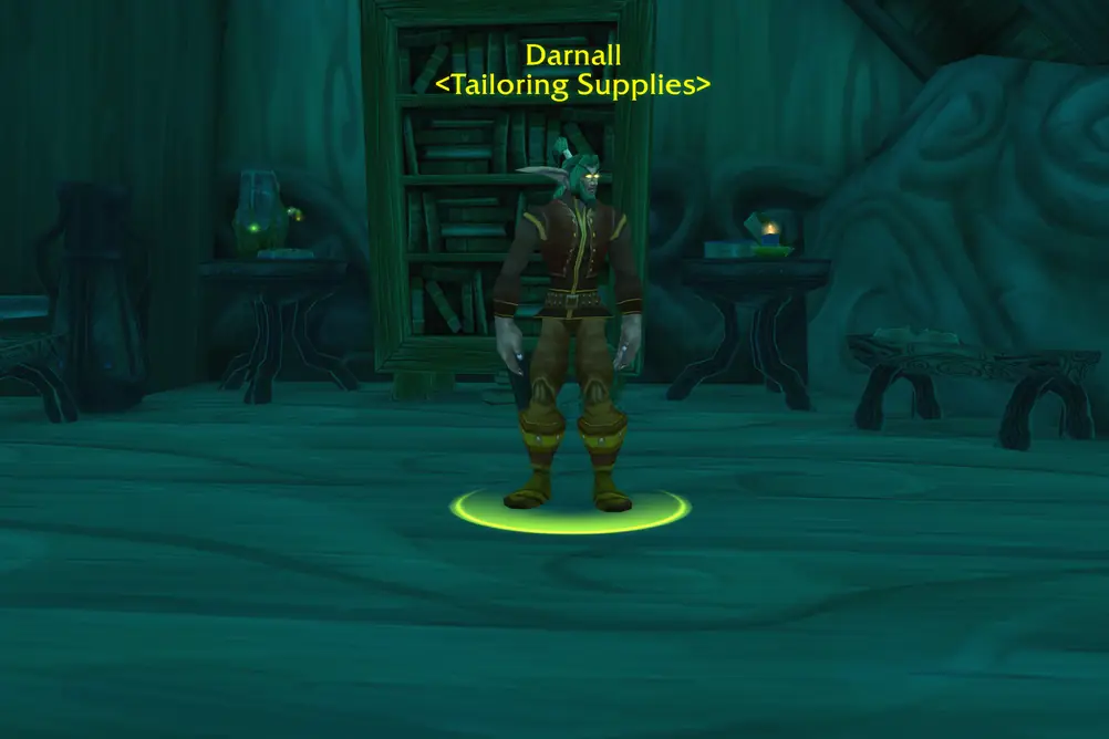 Darnall, Tailoring Supplies in Moonglade (WoW Classic)