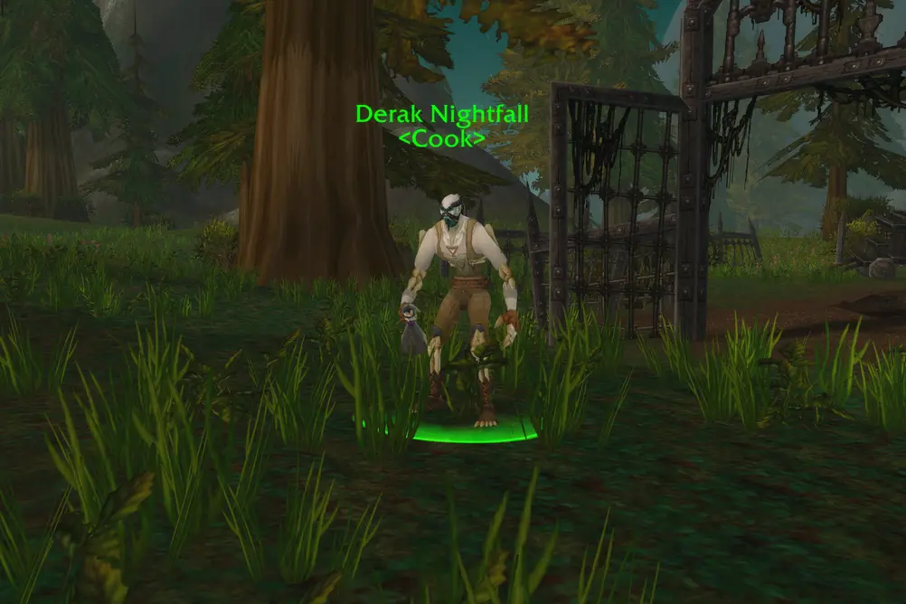 Derak Nightfall, Cook in Hillsbrad Foothills (WoW Classic)