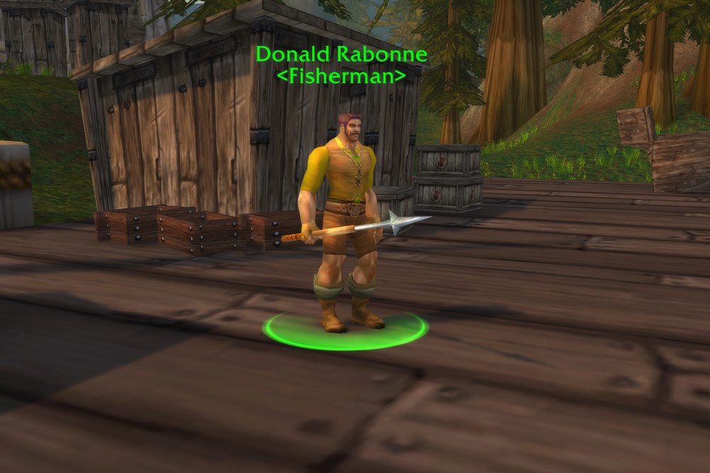 Donald Rabonne, Fisherman in Hillsbrad Foothills (WoW Classic)