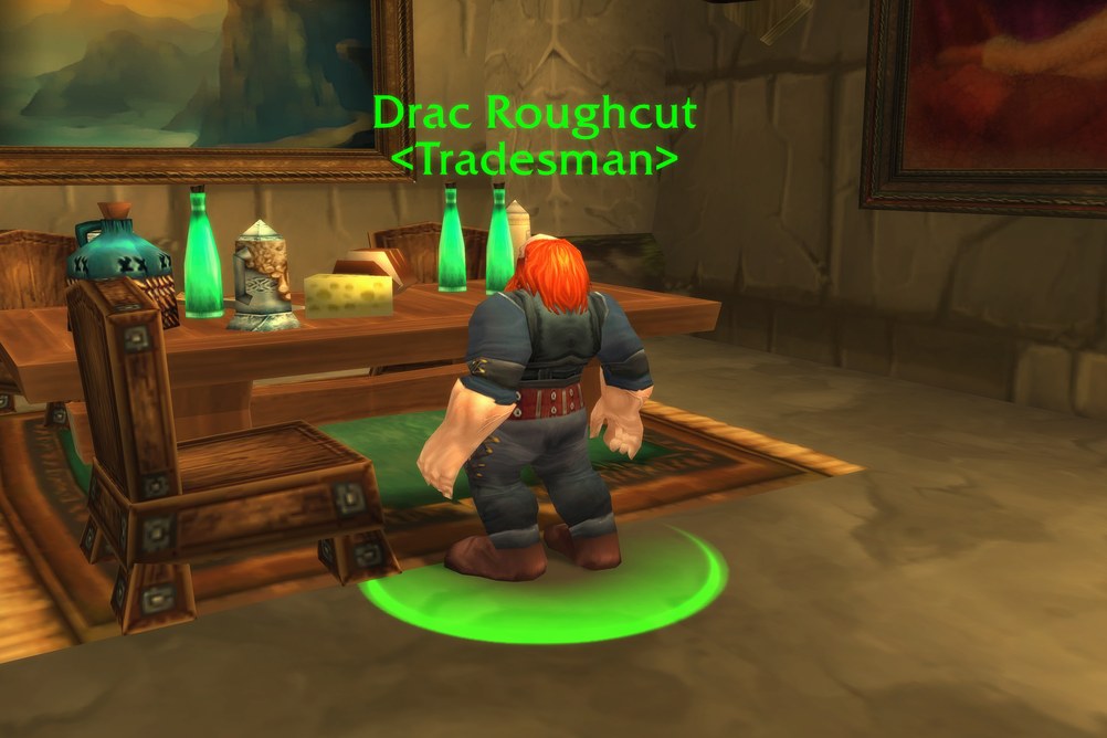Drac Roughcut, Tradesman in Loch Modan (WoW Classic)