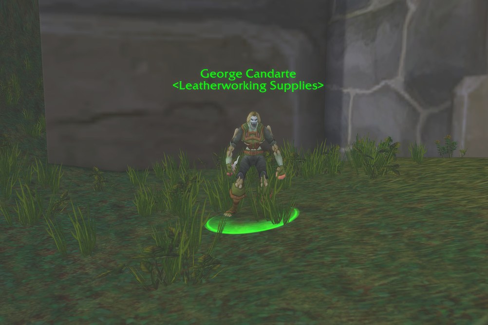 George Candarte, Leatherworking Supplies in Hillsbrad Foothills (WoW Classic)