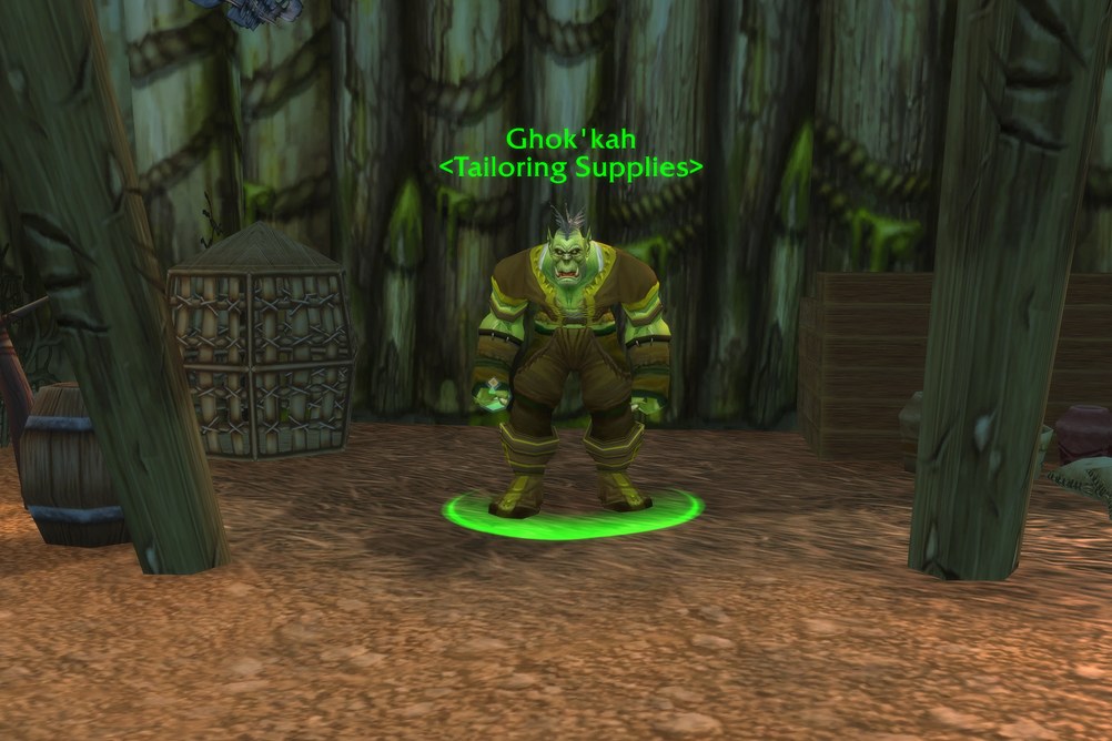 Ghok'kah, Tailoring Supplies in Dustwallow Marsh (WoW Classic)