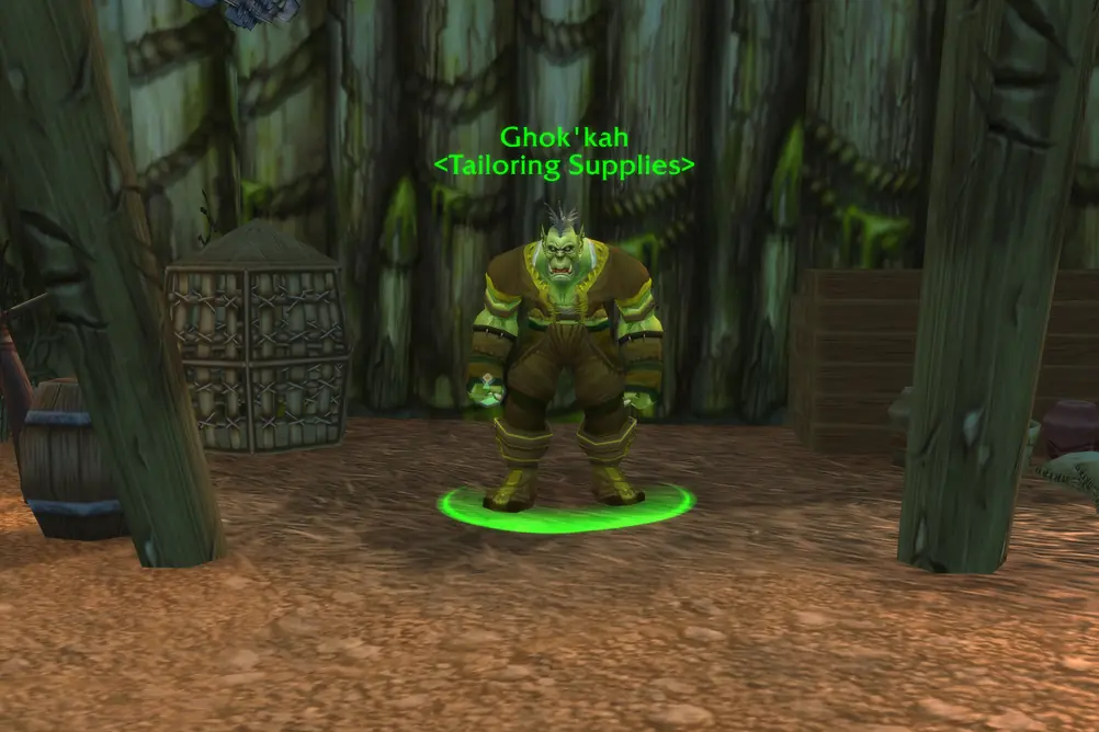 Ghok'kah, Tailoring Supplies in Dustwallow Marsh (WoW Classic)
