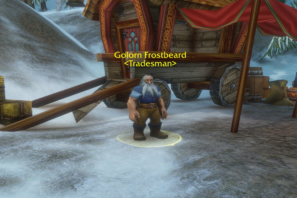 Golorn Frostbeard, Tradesman in Dun Morogh (WoW Classic)