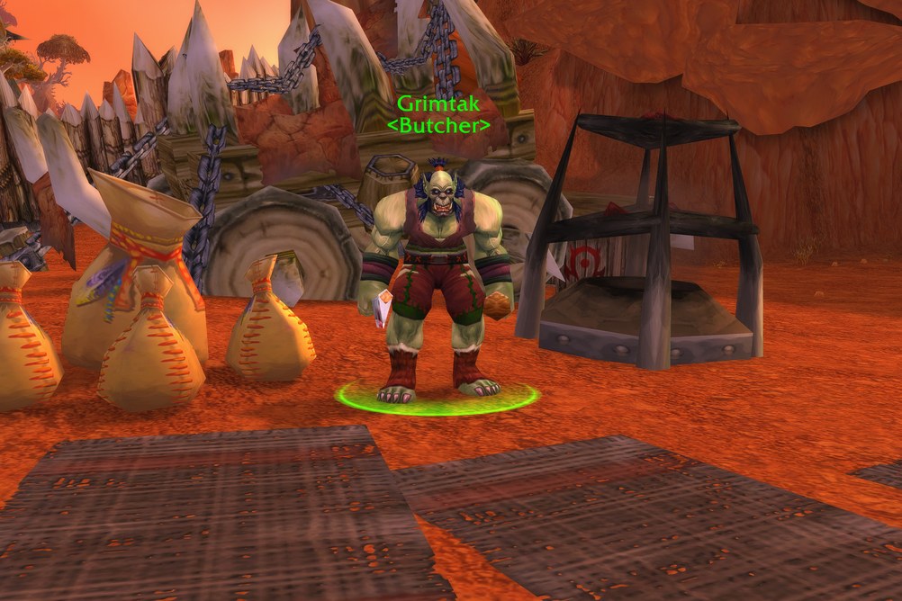 Grimtak, Butcher in Durotar (WoW Classic)
