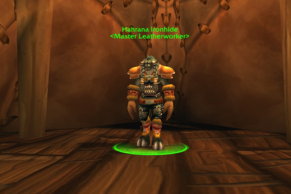 Hahrana Ironhide, Master Leatherworker in Feralas (WoW Classic)