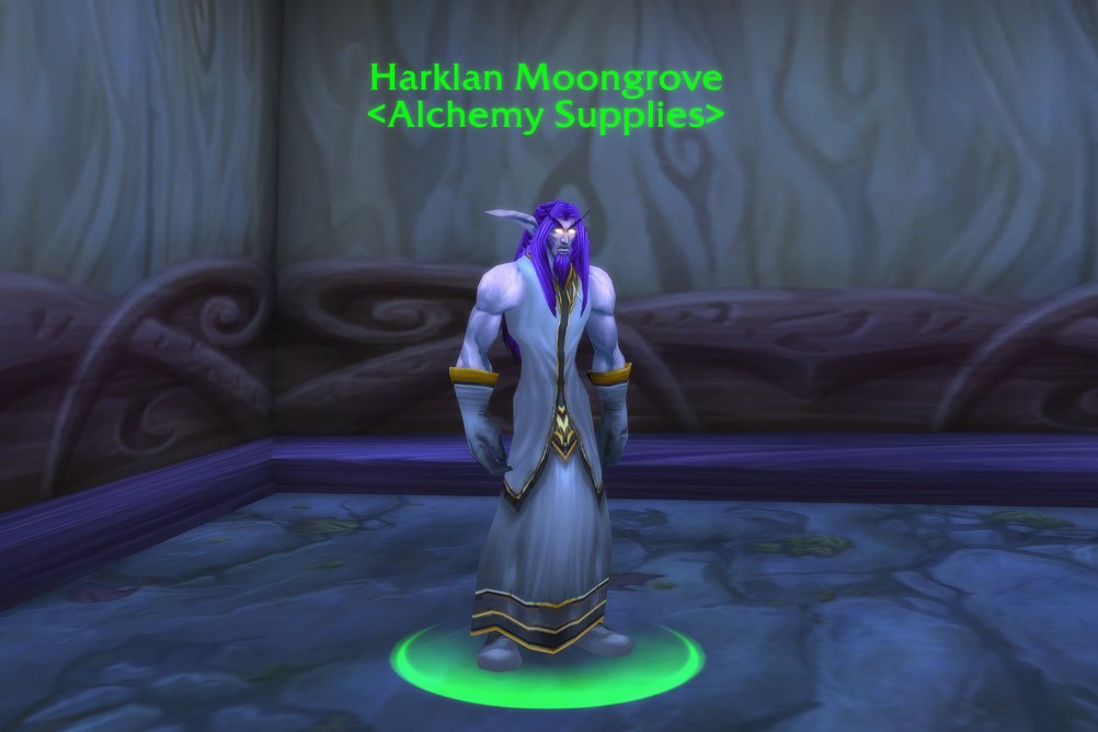 Harklan Moongrove, Alchemy Supplies in Ashenvale (WoW Classic)