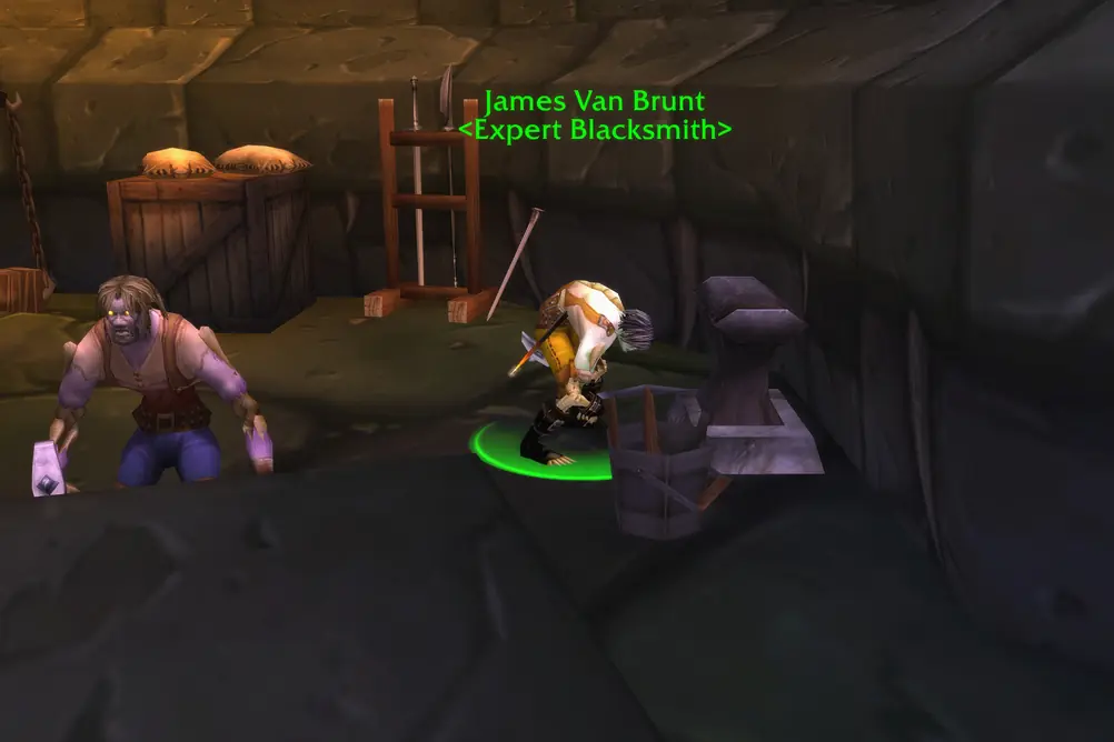 James Van Brunt, Expert Blacksmith in Undercity (WoW Classic)
