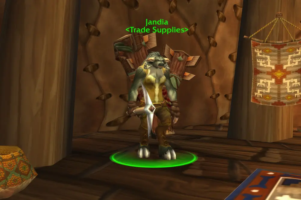 Jandia, Trade Supplies in Thousand Needles (WoW Classic)