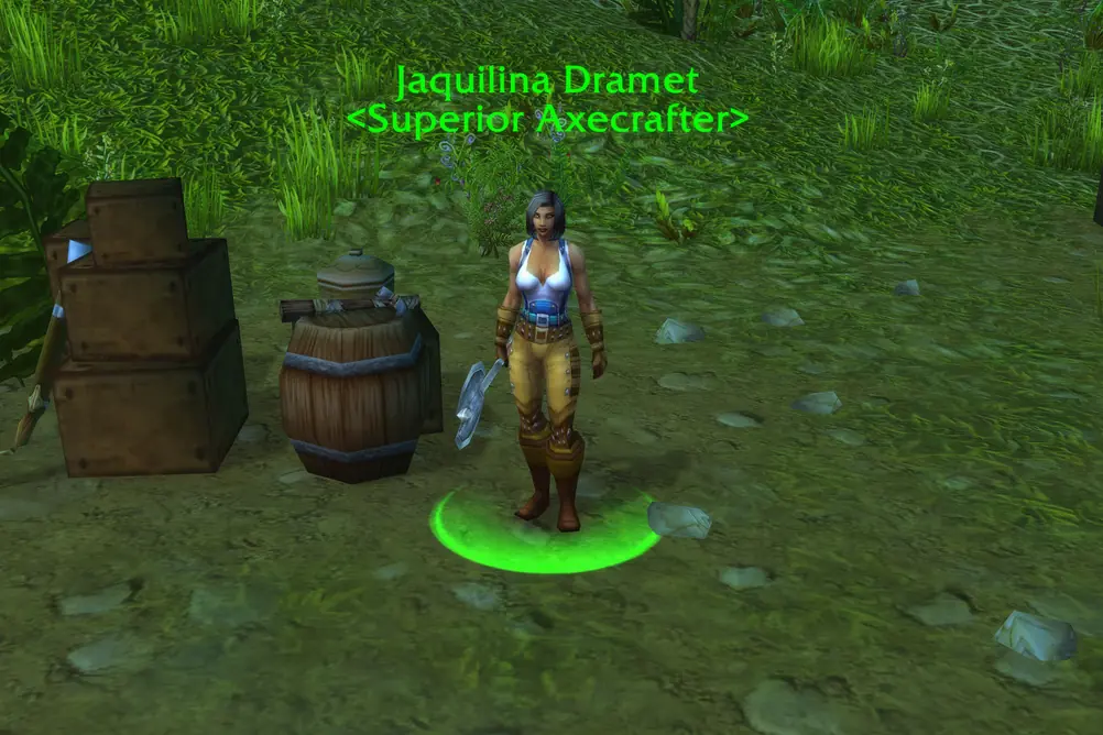 Jaquilina Dramet, Superior Axecrafter in Stranglethorn Vale (WoW Classic)