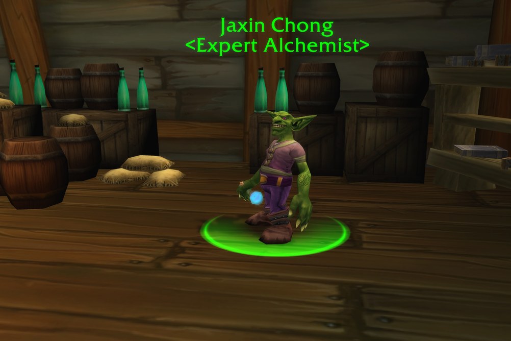 Jaxin Chong, Expert Alchemist in Stranglethorn Vale (WoW Classic)