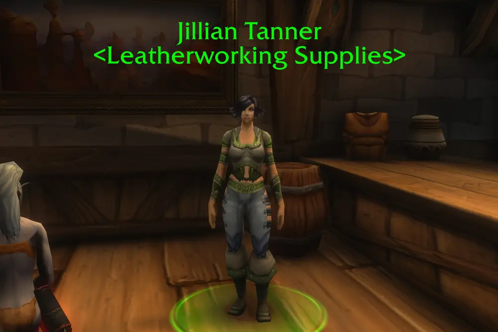 Jillian Tanner, Leatherworking Supplies in Stormwind City (WoW Classic)