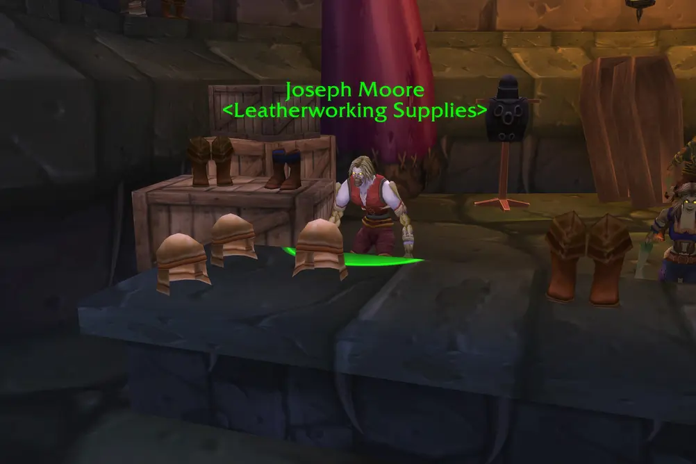 Joseph Moore, Leatherworking Supplies in Undercity (WoW Classic)