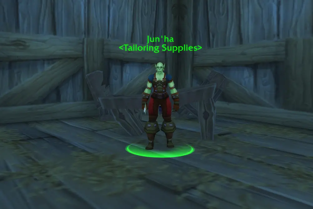 Jun'ha, Tailoring Supplies in Arathi Highlands (WoW Classic)