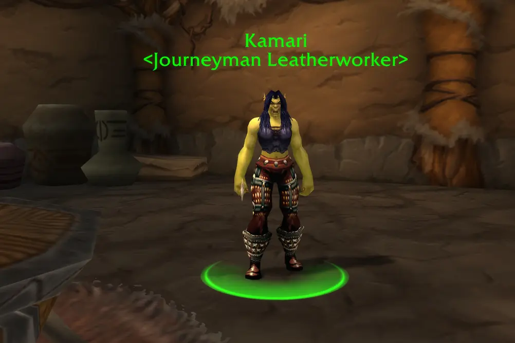 Kamari, Journeyman Leatherworker in Orgrimmar (WoW Classic)