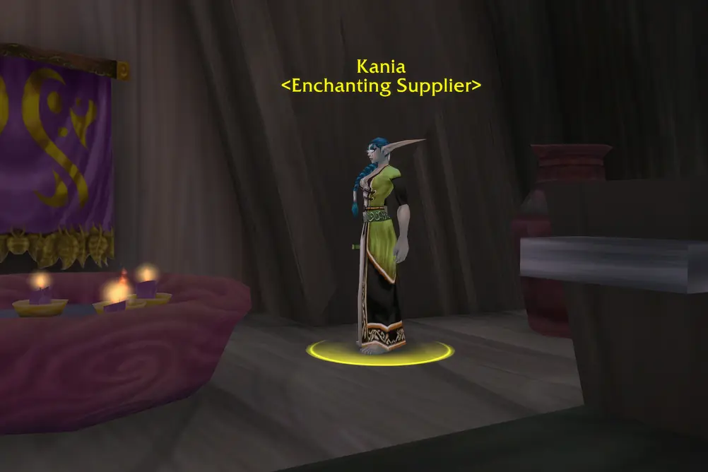 Kania, Enchanting Supplier in Silithus (WoW Classic)