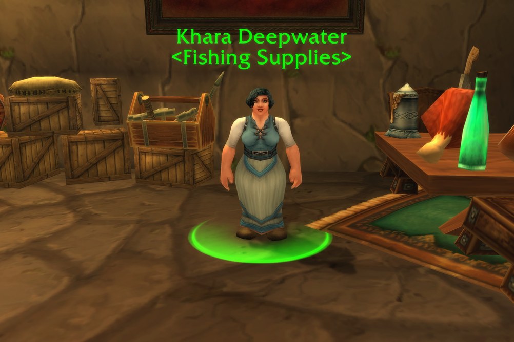 Khara Deepwater, Fishing Supplies in Loch Modan (WoW Classic)