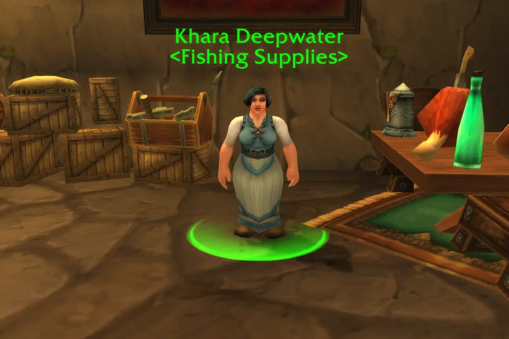 Khara Deepwater, Fishing Supplies in Loch Modan (WoW Classic)