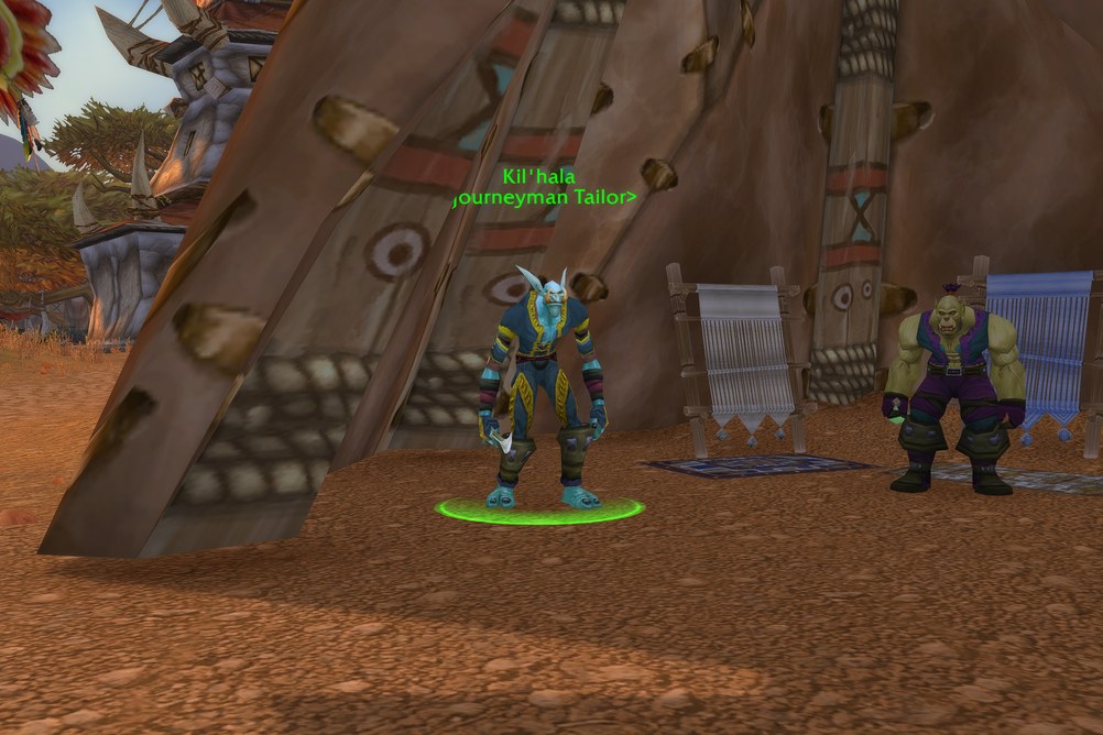 Kil'hala, Journeyman Tailor in The Barrens (WoW Classic)