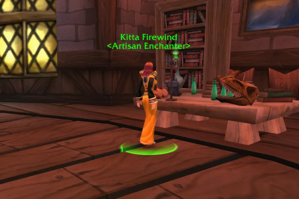 Kitta Firewind, Artisan Enchanter in Elwynn Forest (WoW Classic)