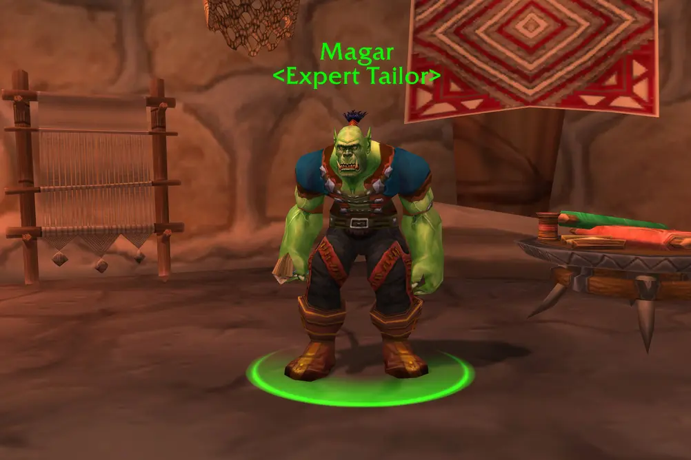 Magar, Expert Tailor in Orgrimmar (WoW Classic)